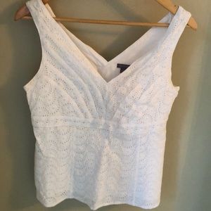 Ann Taylor lace shell size 10